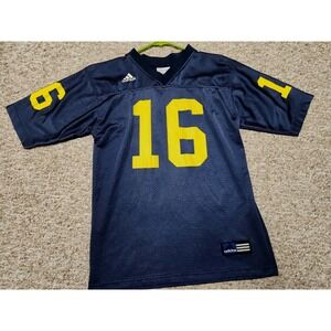 Michigan Wolverines NCAA Vintage Adidas Youth Football Jersey Size 10/12